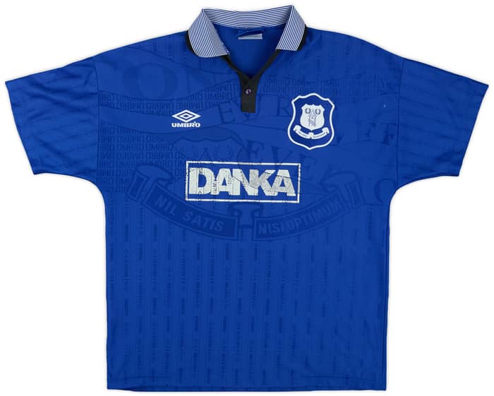 1995-97 Everton Home Shirt Ferguson #9 - 6/10 - (L)