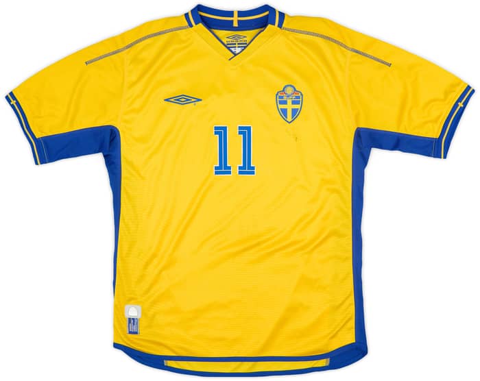 2003-04 Sweden Home Shirt Larsson #11 - 7/10 - (M)