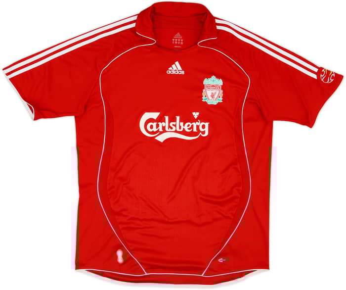 2006-08 Liverpool Home Shirt Gerrard #8 - 6/10 - (XL)