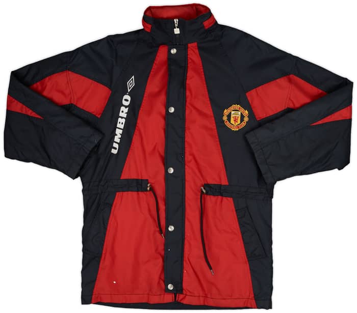 1992-93 Manchester United Umbro Padded Bench Coat - 8/10 - (S)