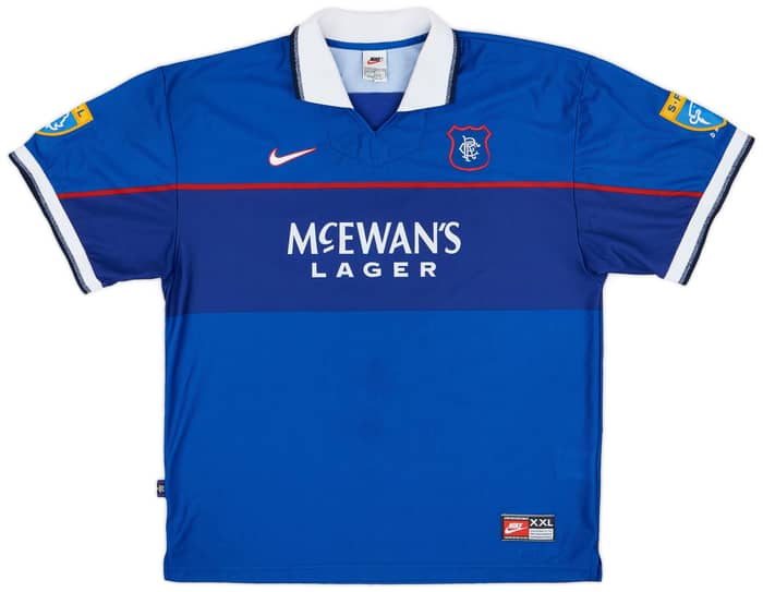 1997-98 Rangers Home Shirt Gascoigne #8 - 8/10 - (XXL)