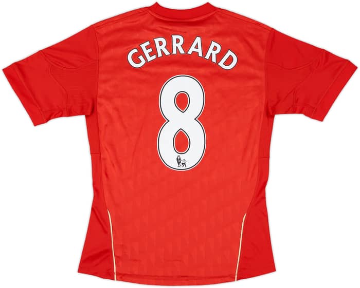2010-12 Liverpool Home Shirt Gerrard #8 - 5/10 - (S)