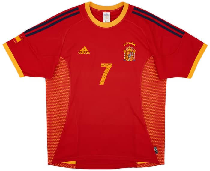 2002-04 Spain Home Shirt Raul #7 - 6/10 - (M)