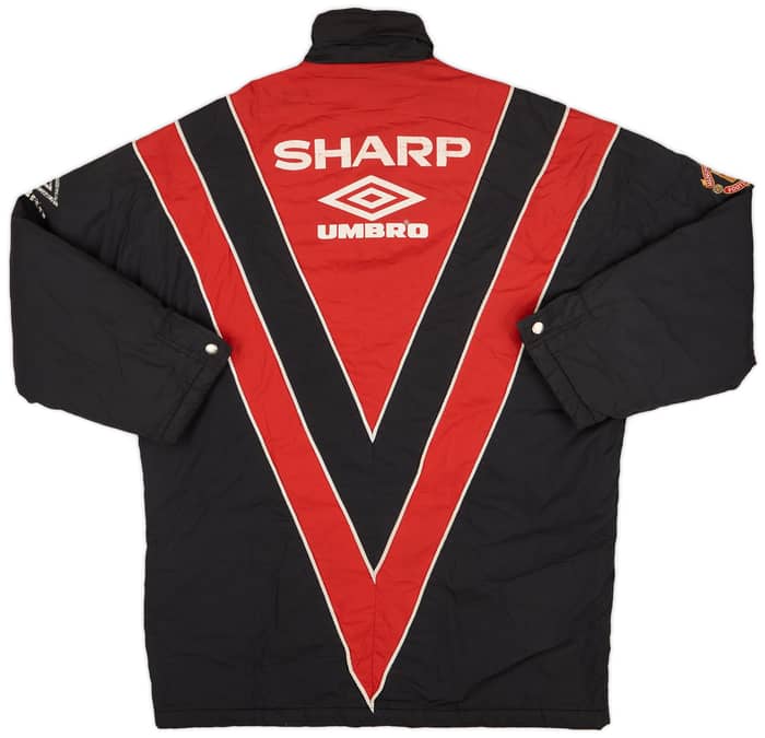 1992-93 Manchester United Umbro Padded Bench Coat - 6/10 - (XL)