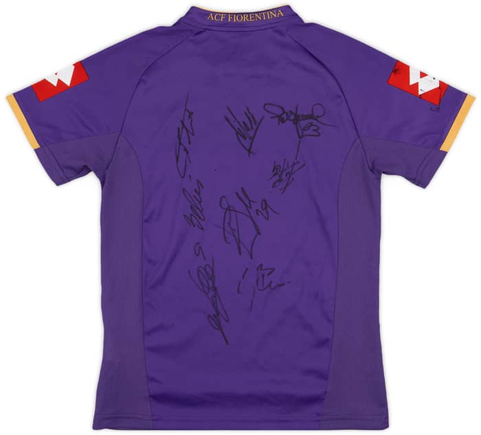 2007-08 Fiorentina Basic 'Signed' Home Shirt - 6/10 - (M.Boys)