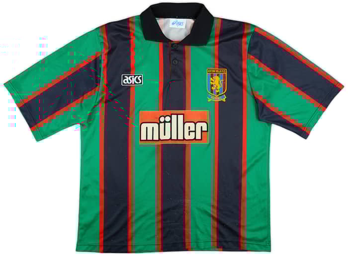 1993-95 Aston Villa Away Shirt McGrath #5 - 6/10 - (L)