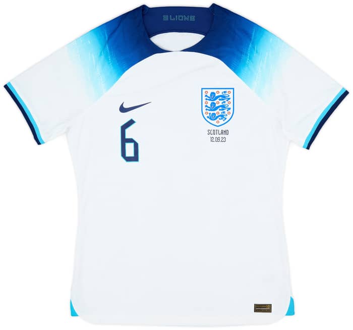 2022-23 England Player Issue Home Shirt Dunk #6