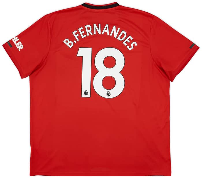 2019-20 Manchester United Home Shirt B.Fernandes #18 - 6/10 - (XXL)