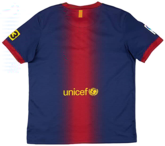 2012-13 Barcelona Home Shirt - 8/10 - (XL.Boys)