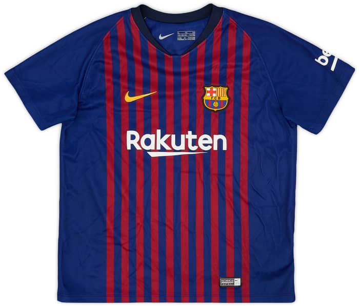 2018-19 Barcelona Home Shirt - 9/10 - (7-8 Years)