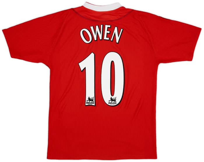 2002-04 Liverpool Home Shirt Owen #10 - 7/10 - (M)