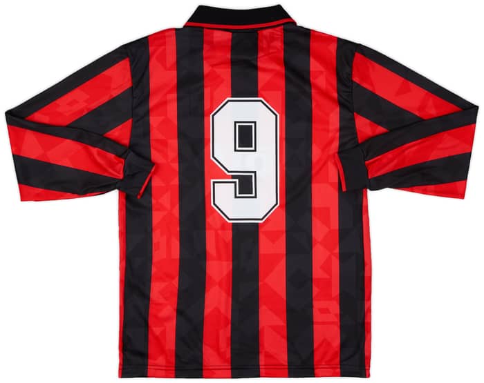 1993-94 AC Milan Home L/S Shirt #9 (S)