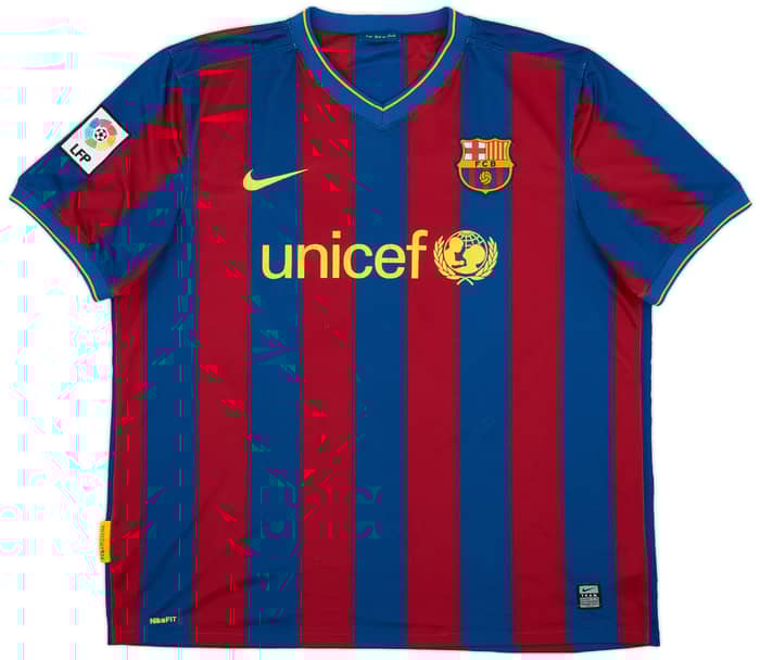 2009-10 Barcelona Home Shirt Messi #10 - 7/10 - (XL)