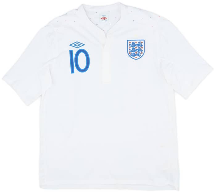 2010-11 England Home Shirt Rooney #10 - 7/10 - (XL)