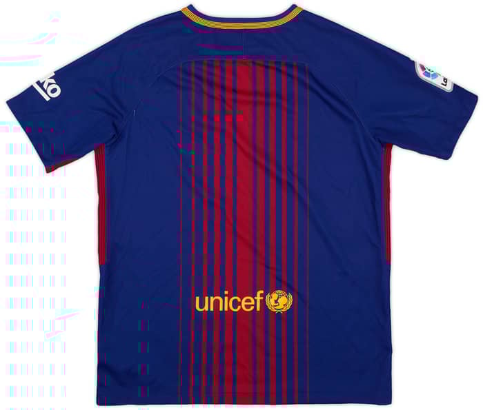 2017-18 Barcelona Home Shirt - 9/10 - (XL.Boys)