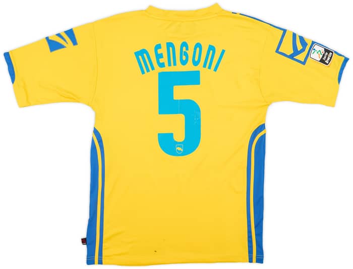 2010-11 Pescara Match Issue Away Shirt Mengoni #5