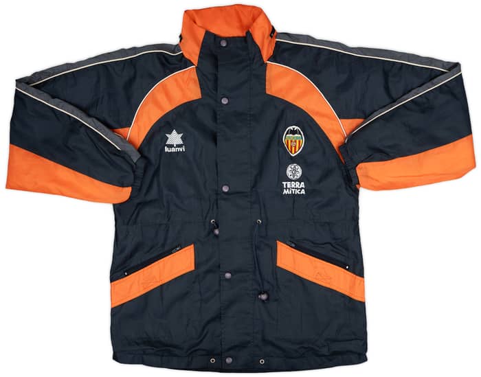 1998-99 Valencia Luanvi Hooded Rain Jacket - 7/10 - (L)