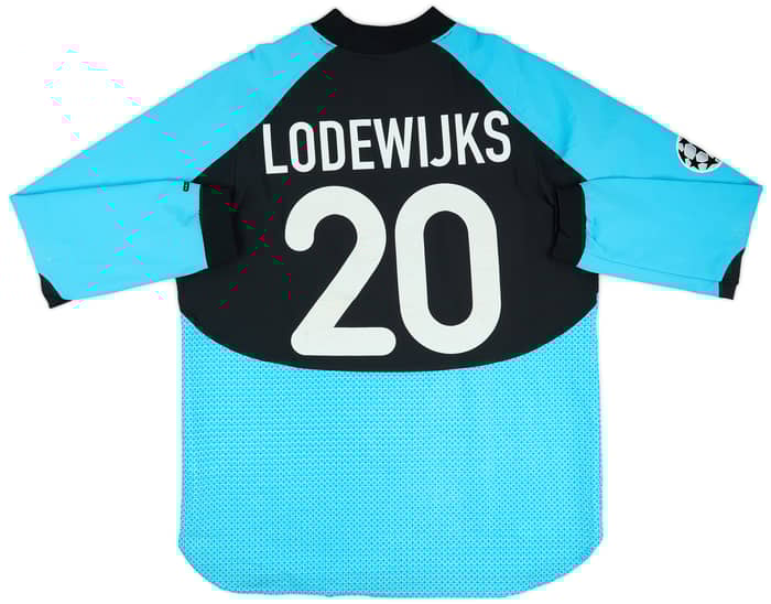 2000-01 PSV Match Issue Champions League GK Shirt Lodewijks #20