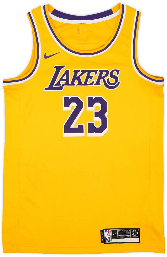 2018-21 LA Lakers James #23 Nike Swingman Away Jersey - 8/10 - (S)
