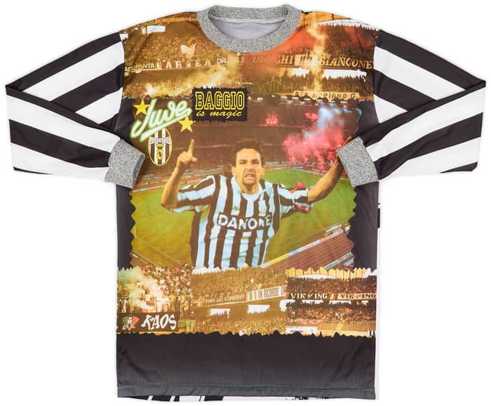 1994-95 Juventus Baggio Graphic L/S Shirt Baggio #10 - 8/10 - (M)