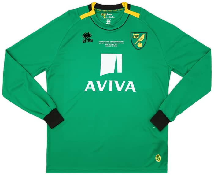 2014-15 Norwich 'Play-Off Final' GK Shirt - As New