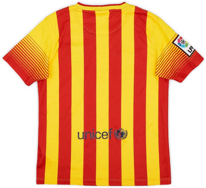 2013-15 Barcelona Away Shirt - 8/10 - (M.Boys)