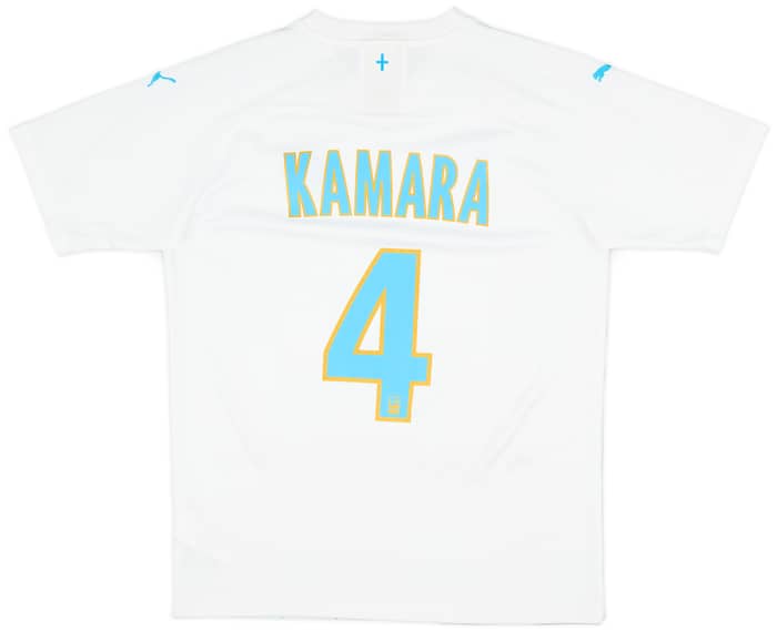 2019-20 Olympique Marseille Home Shirt Kamara #4 - 9/10 - (M)