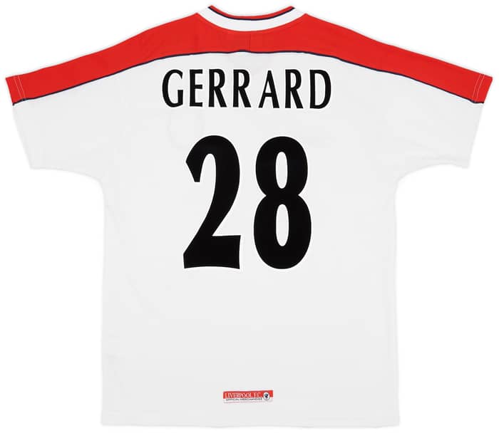 1998-99 Liverpool Away Shirt Gerrard #28 - 9/10 - (L)