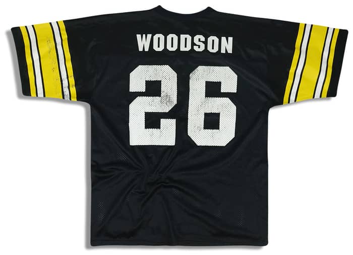 1992-96 Pittsburgh Steelers Woodson #26 Logo Athletic Jersey (Home) M