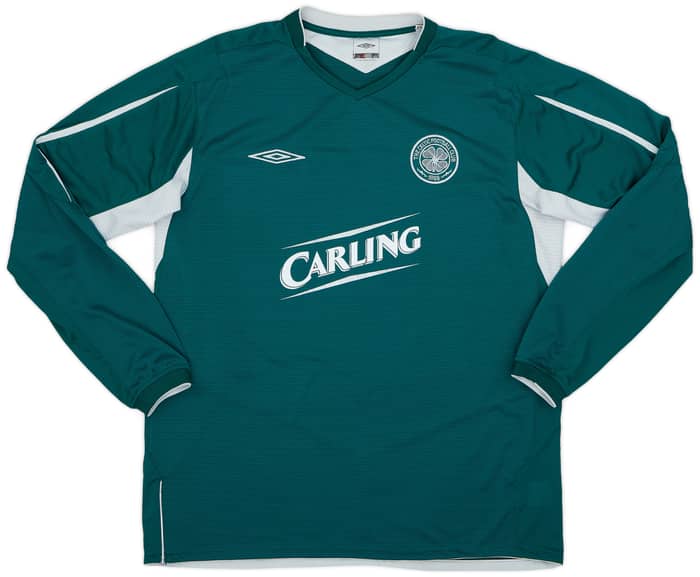 2004-05 Celtic Away L/S Shirt Juninho #7 - 7/10 - (XL)