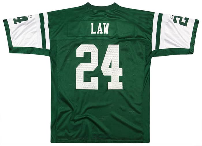 2005 New York Jets Law #24 Reebok On Field Jersey (Home) XL
