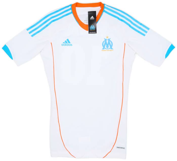 2012-13 Olympique Marseille Player Issue TechFit Home Shirt Gignac #9 (S)