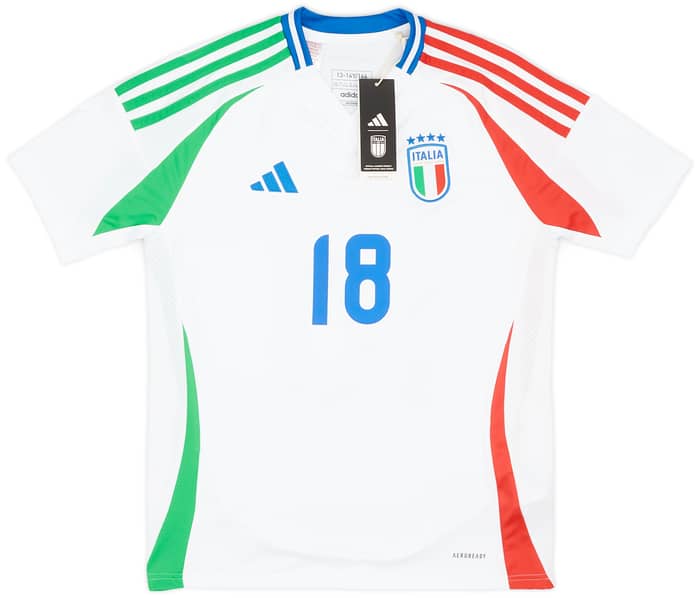 2024-25 Italy Away Shirt Barella #18 (Youths)