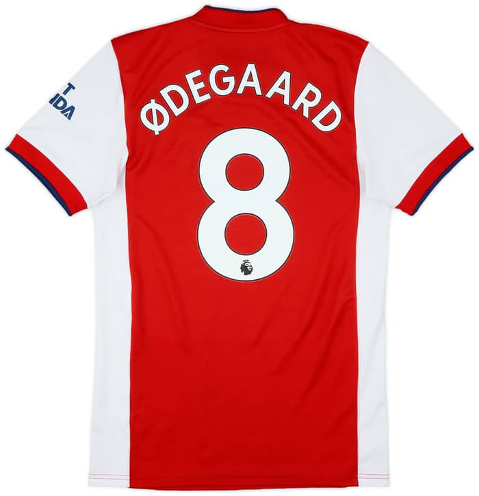2021-22 Arsenal Home Shirt Odegaard #8 - 7/10 - (S)