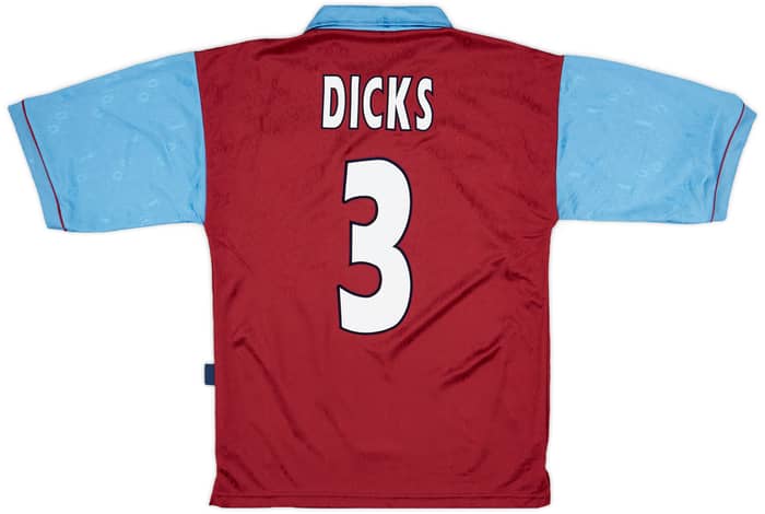 1995-97 West Ham Centenary Home Shirt Dicks #3 - 8/10 - (S)