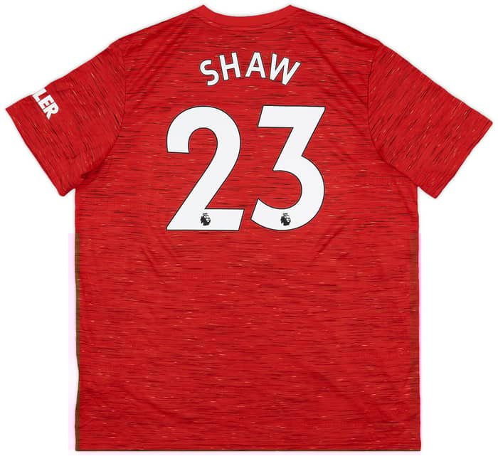 2020-21 Manchester United Home Shirt Shaw #23 - 9/10 - (XXL)