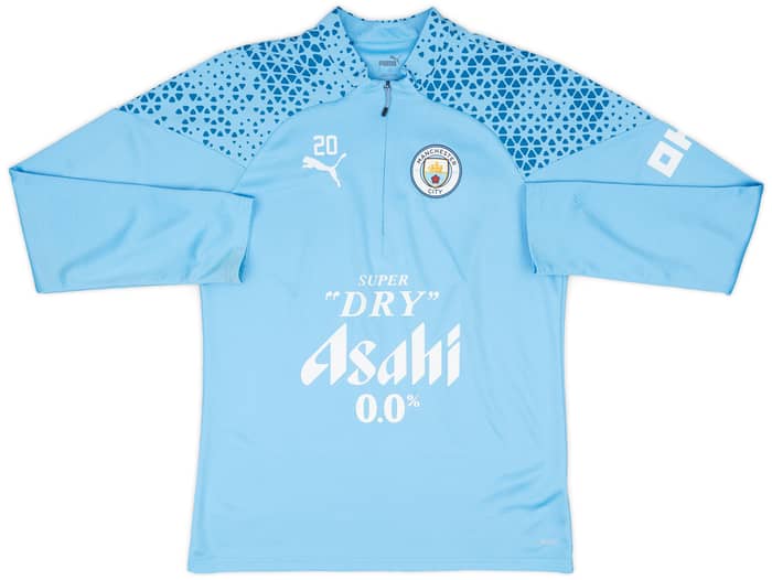 2023-24 Manchester City Player Issue 1/4 Zip Training Top #20 (Silva) - 7/10 - (S)