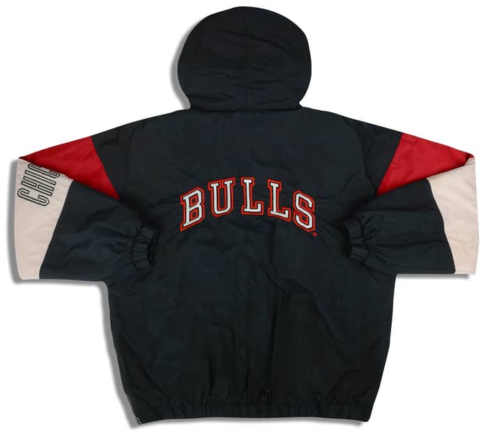 1990s Chicago Bulls Competitor Hooded Pullover Rain Coat L