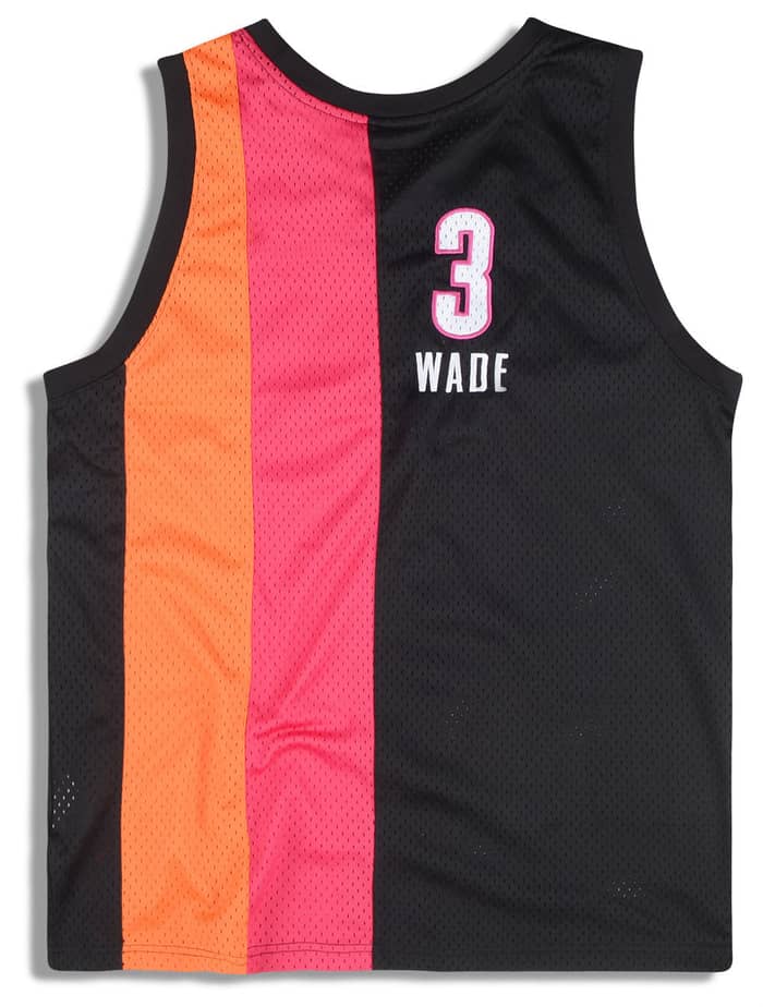 2005 Miami Heat Wade #3 Champion Hardwood Classics Jersey (Alternate) L