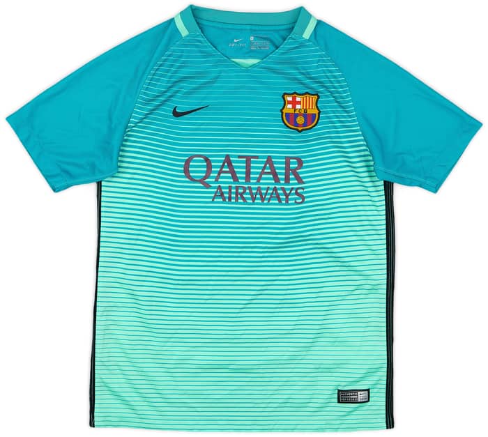 2016-17 Barcelona Third Shirt - 9/10 - (L.Boys)