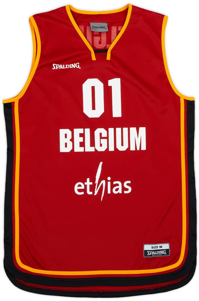 2008-09 Belgium #01 Spalding Home Jersey - 8/10 - (M)