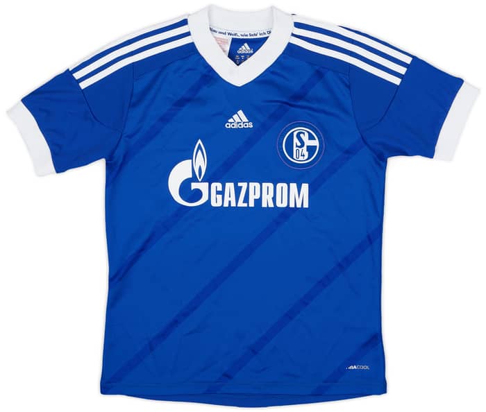 2012-14 Schalke Home Shirt Farfan #17 - 7/10 - (M.Boys)