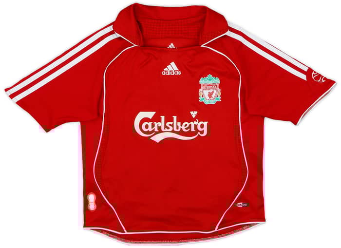 2006-08 Liverpool Home Shirt Kuyt #18 - 9/10 - (6-7 Years)