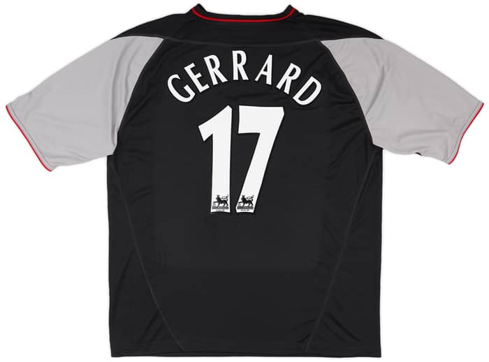 2002-04 Liverpool Away Shirt Gerrard #17 - 8/10 - (XL)