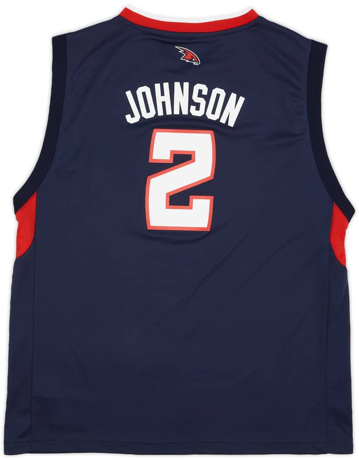 2010-12 Atlanta Hawks Johnson #2 adidas Away Jersey - 9/10 - (XL.Boys)