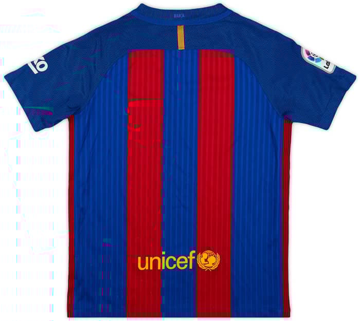 2016-17 Barcelona Home Shirt - 8/10 - (M.Boys)