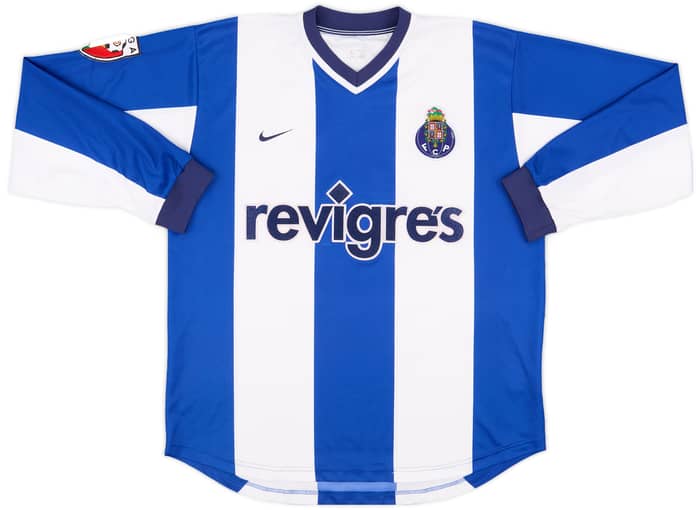 2000-01 Porto B Match Issue Home L/S Shirt Josivan #26