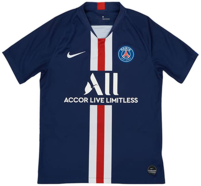 2019-20 Paris Saint-Germain Home Shirt Mbappe #7 - 6/10 - (M)