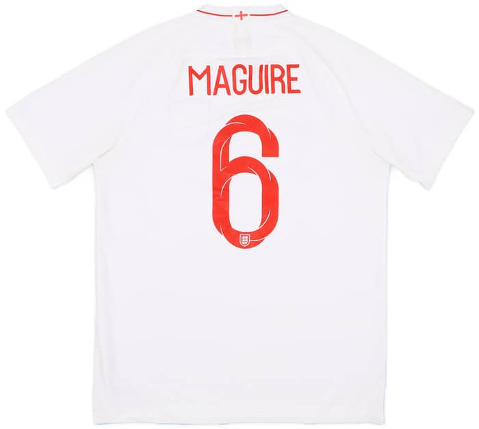 2018-19 England Home Shirt Maguire #6 - 8/10 - (L)