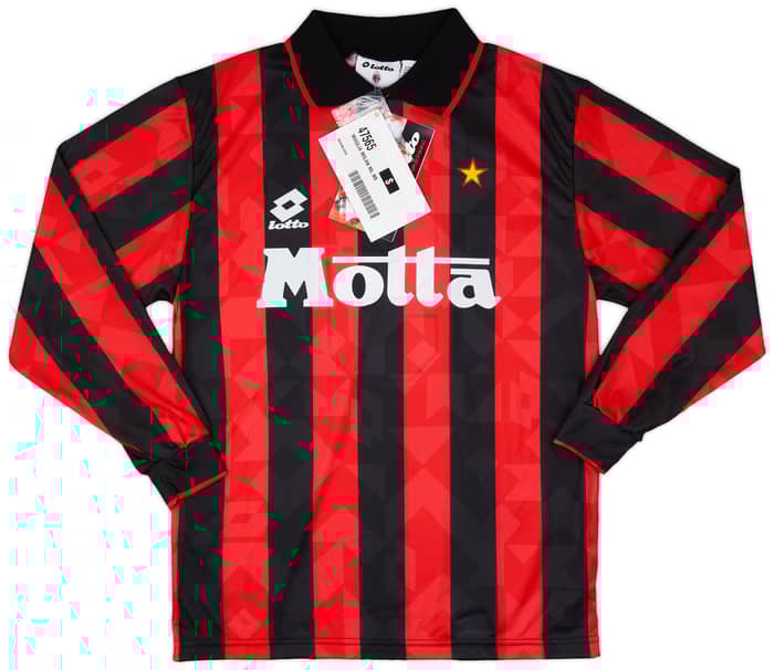 1993-94 AC Milan Home L/S Shirt #9 (S)